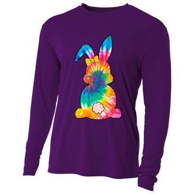 Rainbow Colorful Bunny Cooling Performance Long Sleeve Crew
