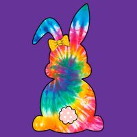 Rainbow Colorful Bunny Poster