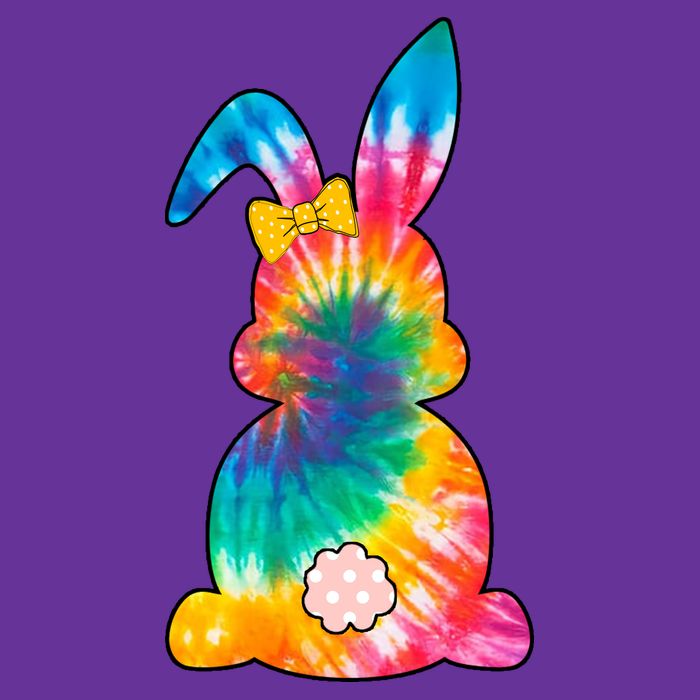Rainbow Colorful Bunny Poster
