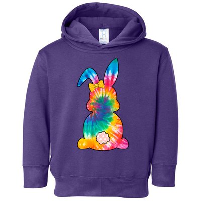 Rainbow Colorful Bunny Toddler Hoodie