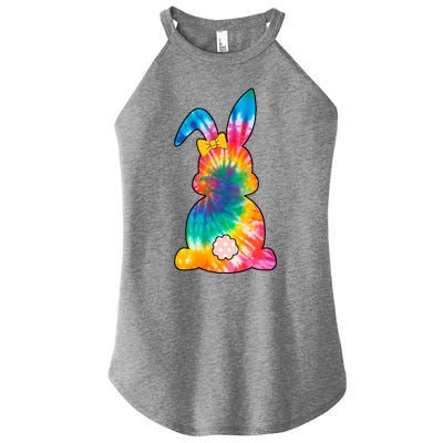 Rainbow Colorful Bunny Women’s Perfect Tri Rocker Tank