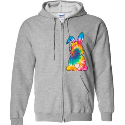 Rainbow Colorful Bunny Full Zip Hoodie