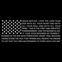Religious Christianity Bible Verse USA American Flag 7-Panel Snapback Hat