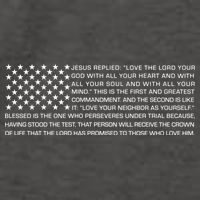 Religious Christianity Bible Verse USA American Flag Vector Backpack