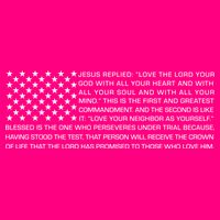 Religious Christianity Bible Verse USA American Flag Women's V-Neck T-Shirt