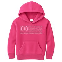 Religious Christianity Bible Verse USA American Flag Kids Hoodie