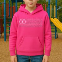 Religious Christianity Bible Verse USA American Flag Kids Hoodie