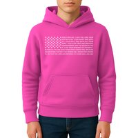 Religious Christianity Bible Verse USA American Flag Kids Hoodie