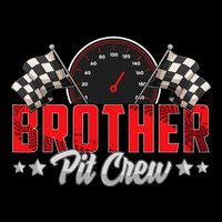 Race Car Birthday Party Racing Family Brother Pit Crew Impact Tech Backpack