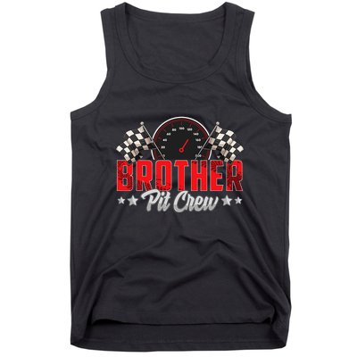 Race Car Birthday Party Racing Family Brother Pit Crew Tank Top