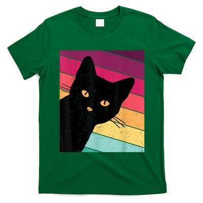 Retro Ca, Black Cat, Vintage Cat T-Shirt