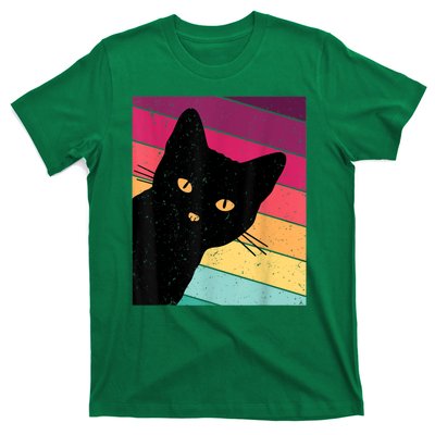 Retro Ca, Black Cat, Vintage Cat T-Shirt