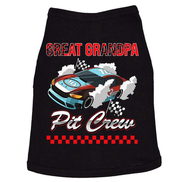 Race Car Birthday Party Racing Family Great Grandpa Pit Crew Doggie Tank