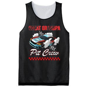 Race Car Birthday Party Racing Family Great Grandpa Pit Crew Mesh Reversible Basketball Jersey Tank