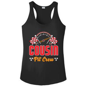 Race Car Birthday Party Matching Family Cousin Pit Crew Ladies PosiCharge Competitor Racerback Tank