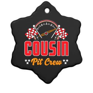 Race Car Birthday Party Matching Family Cousin Pit Crew Ceramic Star Ornament