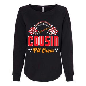 Race Car Birthday Party Matching Family Cousin Pit Crew Womens California Wash Sweatshirt