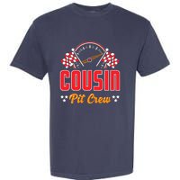 Race Car Birthday Party Matching Family Cousin Pit Crew Garment-Dyed Heavyweight T-Shirt