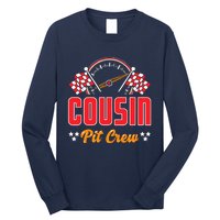 Race Car Birthday Party Matching Family Cousin Pit Crew Long Sleeve Shirt