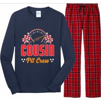 Race Car Birthday Party Matching Family Cousin Pit Crew Long Sleeve Pajama Set