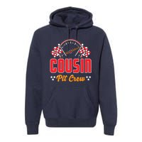 Race Car Birthday Party Matching Family Cousin Pit Crew Premium Hoodie