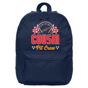 Race Car Birthday Party Matching Family Cousin Pit Crew 16 in Basic Backpack