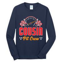 Race Car Birthday Party Matching Family Cousin Pit Crew Tall Long Sleeve T-Shirt