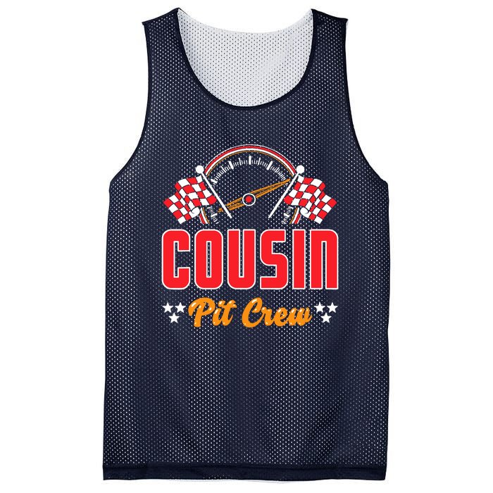 Race Car Birthday Party Matching Family Cousin Pit Crew Mesh Reversible Basketball Jersey Tank