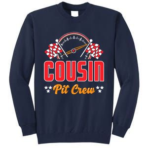 Race Car Birthday Party Matching Family Cousin Pit Crew Tall Sweatshirt