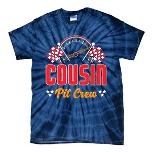 Race Car Birthday Party Matching Family Cousin Pit Crew Tie-Dye T-Shirt