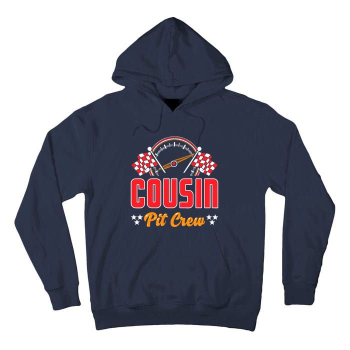 Race Car Birthday Party Matching Family Cousin Pit Crew Tall Hoodie