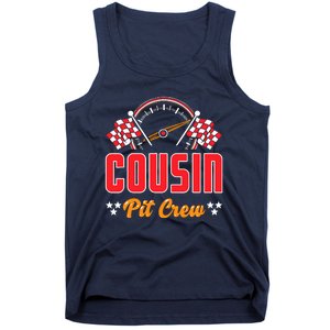 Race Car Birthday Party Matching Family Cousin Pit Crew Tank Top