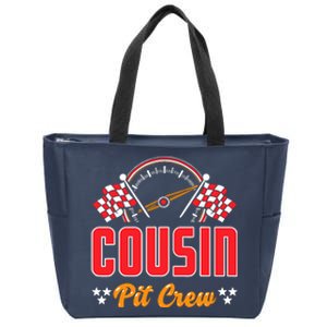 Race Car Birthday Party Matching Family Cousin Pit Crew Zip Tote Bag