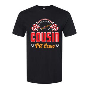 Race Car Birthday Party Matching Family Cousin Pit Crew Softstyle CVC T-Shirt