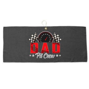 Race Car Birthday Party Racing Family Dad Pit Crew Large Microfiber Waffle Golf Towel