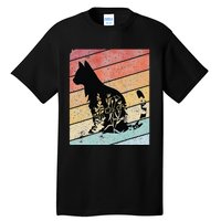 Retro Cat Black Cat Vintage Cat Tall T-Shirt