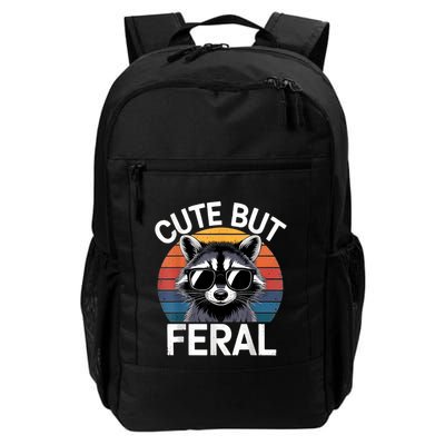 Racoon Cute But Feral Humor Funny Backpack