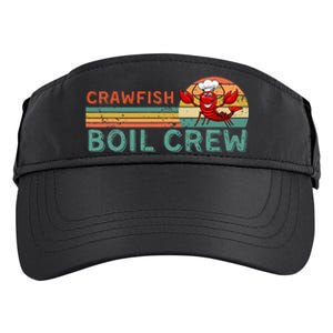 Retro Crawfish Boil Crew Gift CrayfishCrawdadMudbug Lover Adult Drive Performance Visor