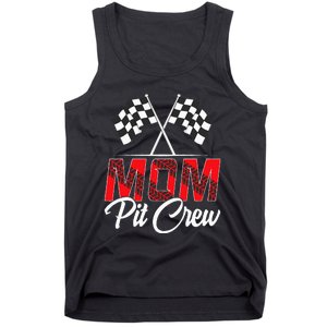 Race Car Birthday Party Racing Family Mom Pit Crew Tank Top