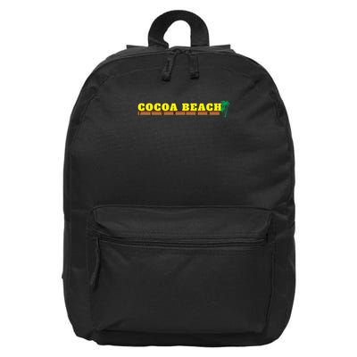 Retro Cocoa Beach Florida 16 in Basic Backpack