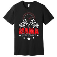 Race Car Birthday Party Racing Family Mama Pit Crew Funny Premium T-Shirt