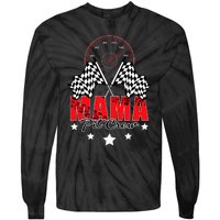 Race Car Birthday Party Racing Family Mama Pit Crew Funny Tie-Dye Long Sleeve Shirt