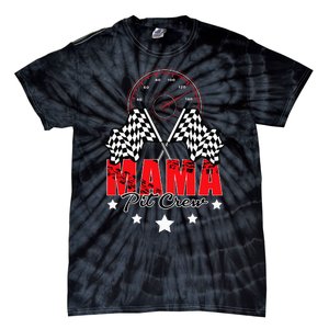 Race Car Birthday Party Racing Family Mama Pit Crew Funny Tie-Dye T-Shirt