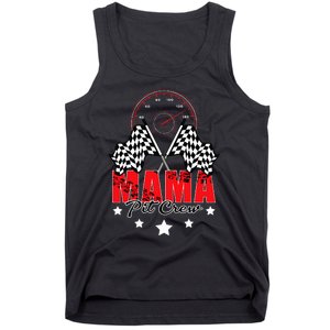 Race Car Birthday Party Racing Family Mama Pit Crew Funny Tank Top