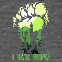 Retro Camping Bigfoot Sasquatch Middle Finger I Hate People Mesh Reversible Basketball Jersey Tank