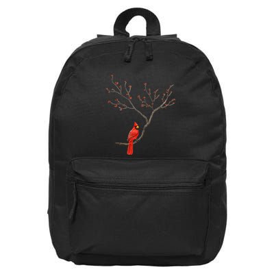Red Cardinal Bird Lovers Birdwatching Birding 16 in Basic Backpack