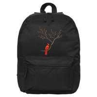 Red Cardinal Bird Lovers Birdwatching Birding 16 in Basic Backpack