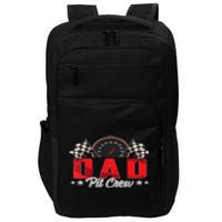 Race Car Birthday Party Racing Family Dad Pit Crew Impact Tech Backpack