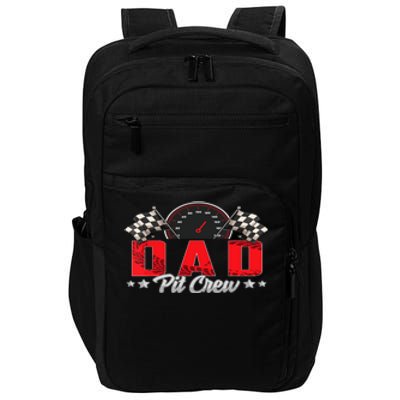 Race Car Birthday Party Racing Family Dad Pit Crew Impact Tech Backpack