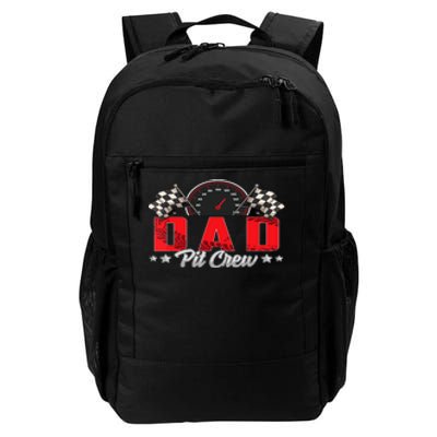 Race Car Birthday Party Racing Family Dad Pit Crew Daily Commute Backpack